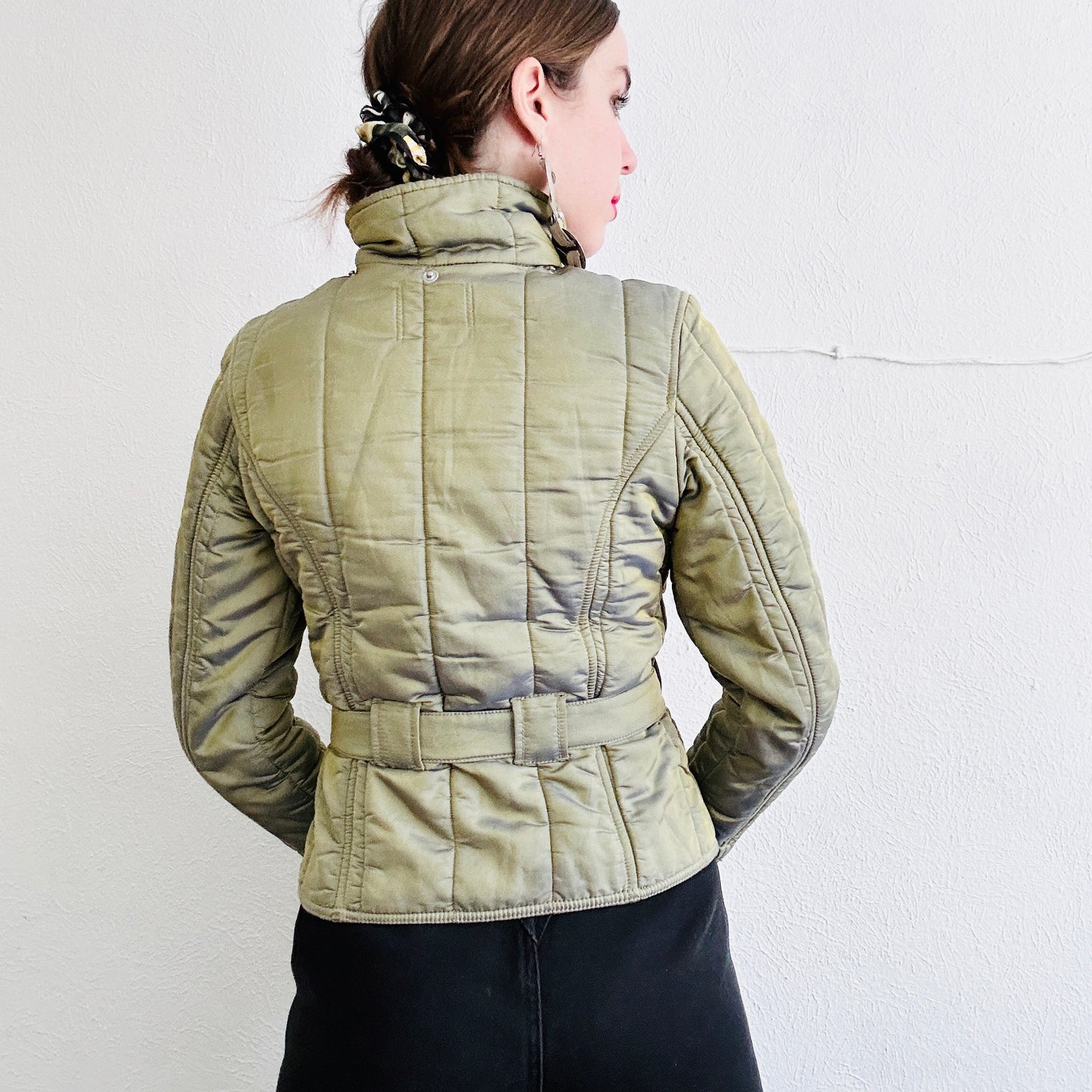 70'S VINTAGE IRIDESCENT PUFFER JACKET // SIZE SMALL