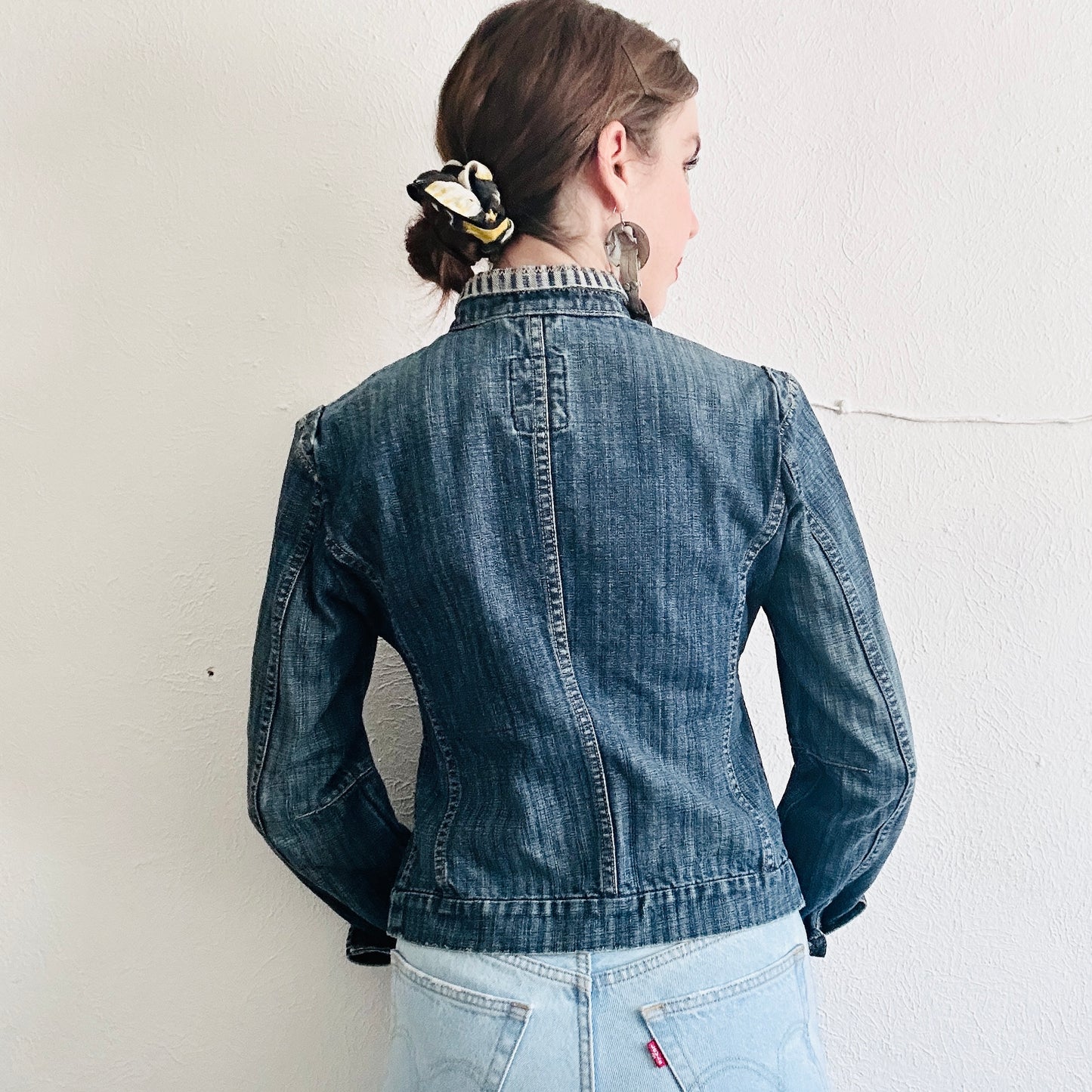 90'S VINTAGE GIRBAUD JEAN JACKET // SIZE SMALL
