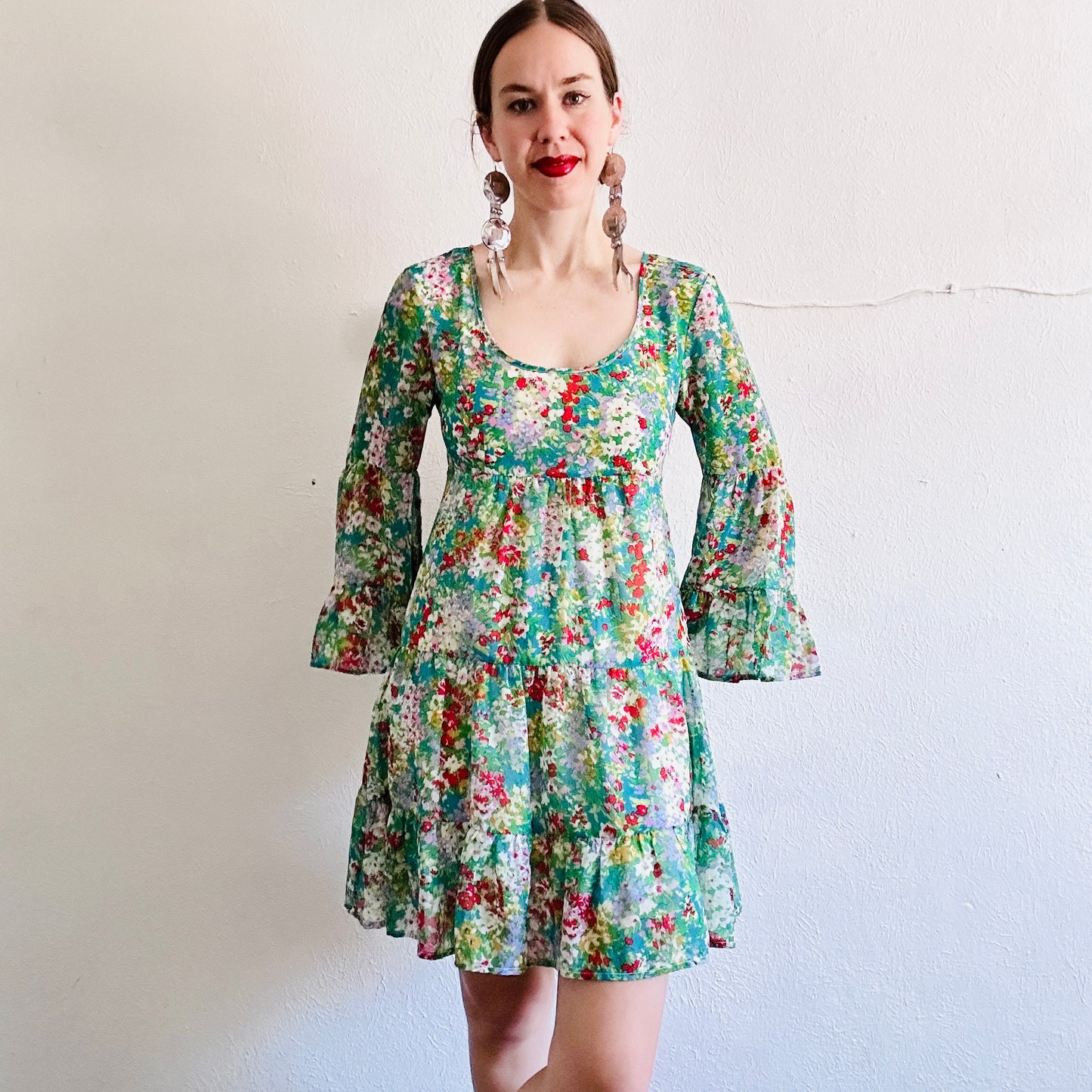 VINTAGE PSYCHEDELIC MINI DRESS // SIZE SMALL