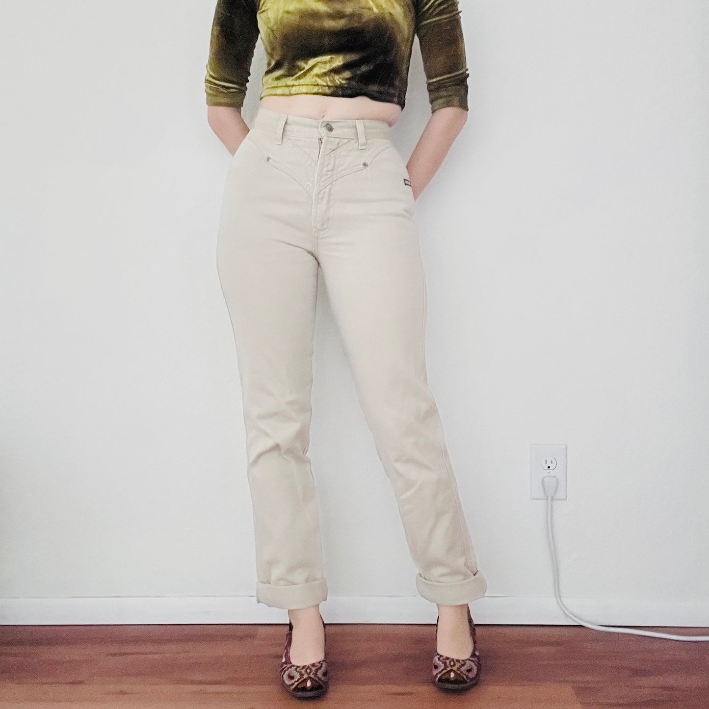 80'S VINTAGE ROCKIES WESTERN BAREBACK JEANS // WAIST SIZE 25
