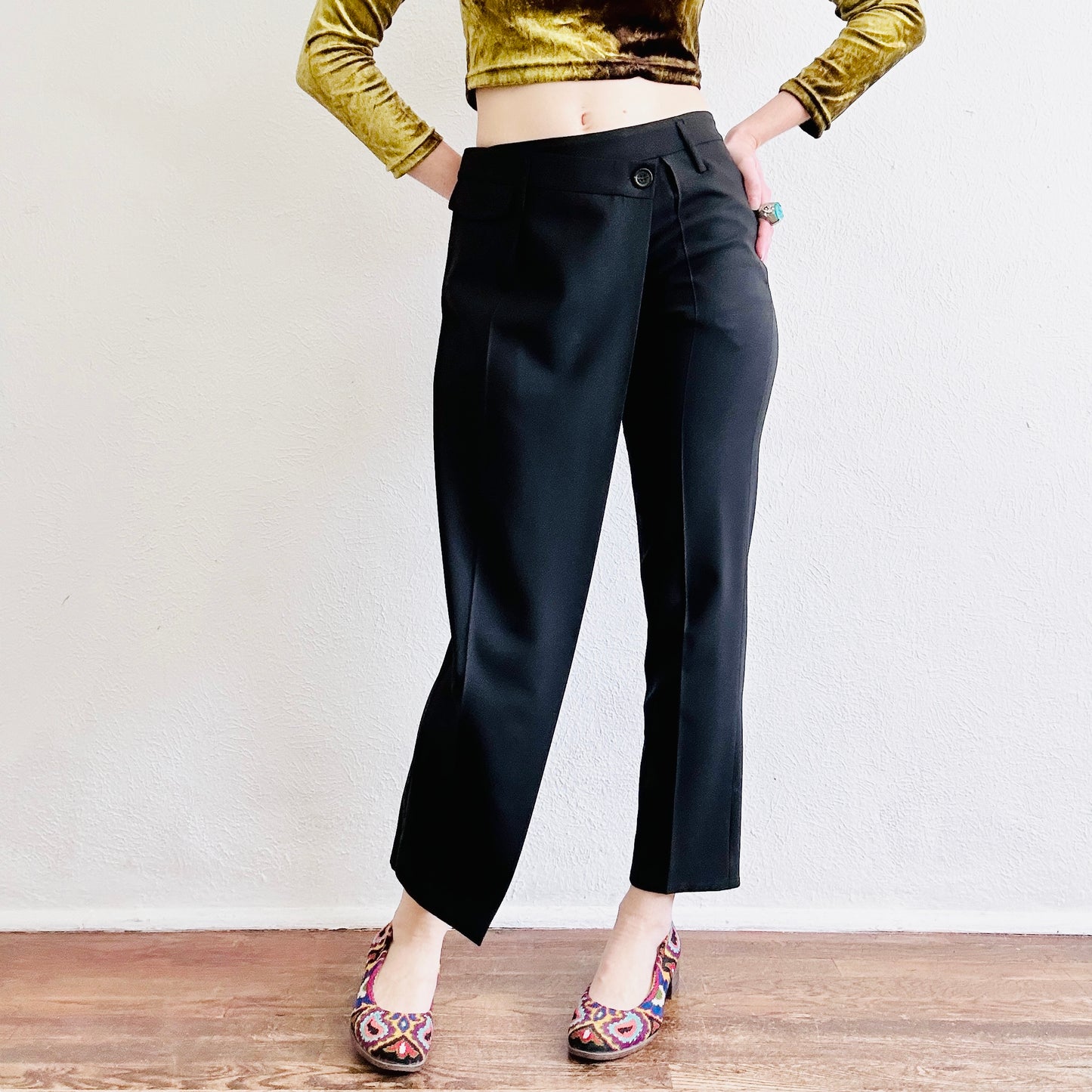 PEACHOO + KREJBERG WOOL PANTS // WAIST SIZE 26