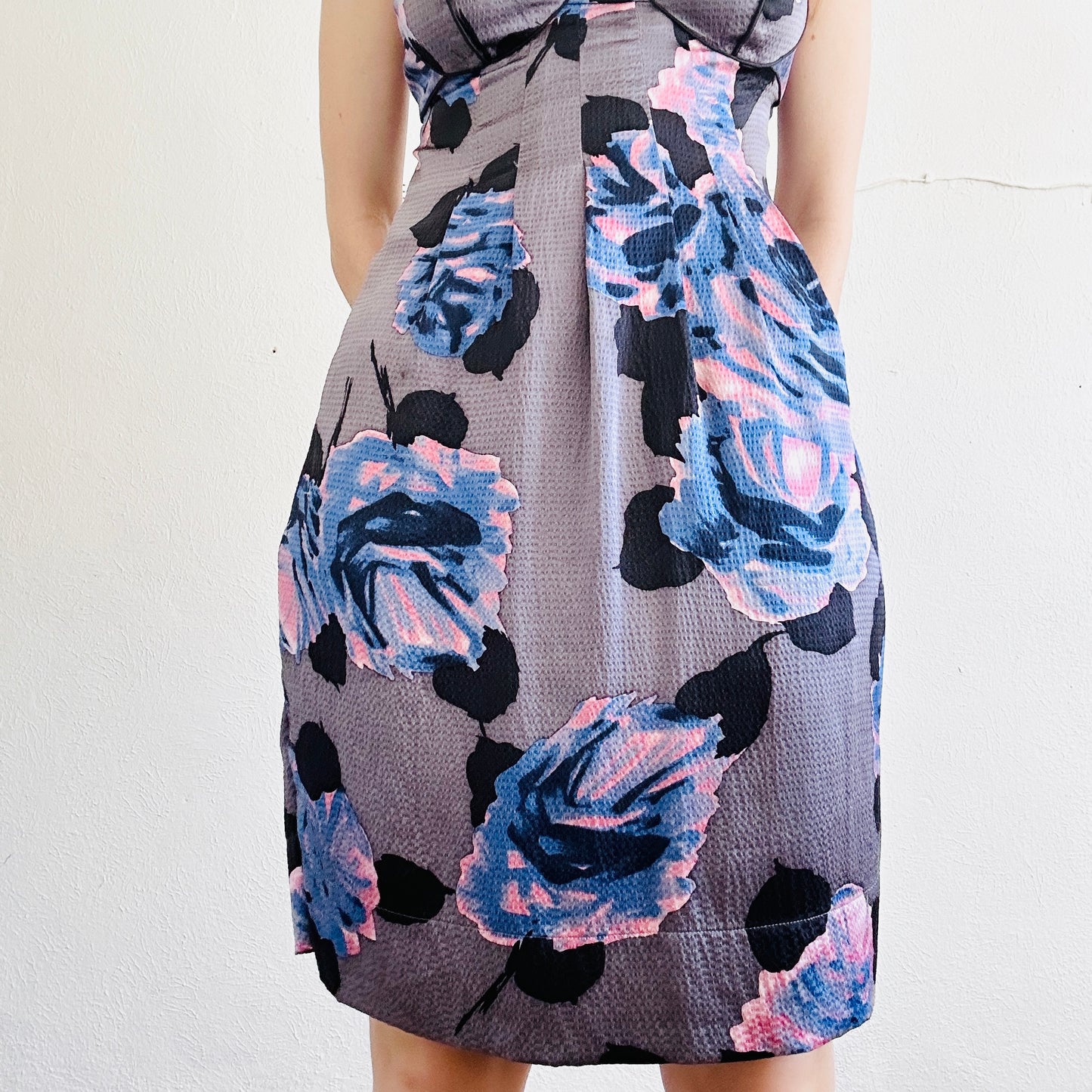 REBECCA TAYLOR FLORAL SILK DRESS // SIZE MEDIUM