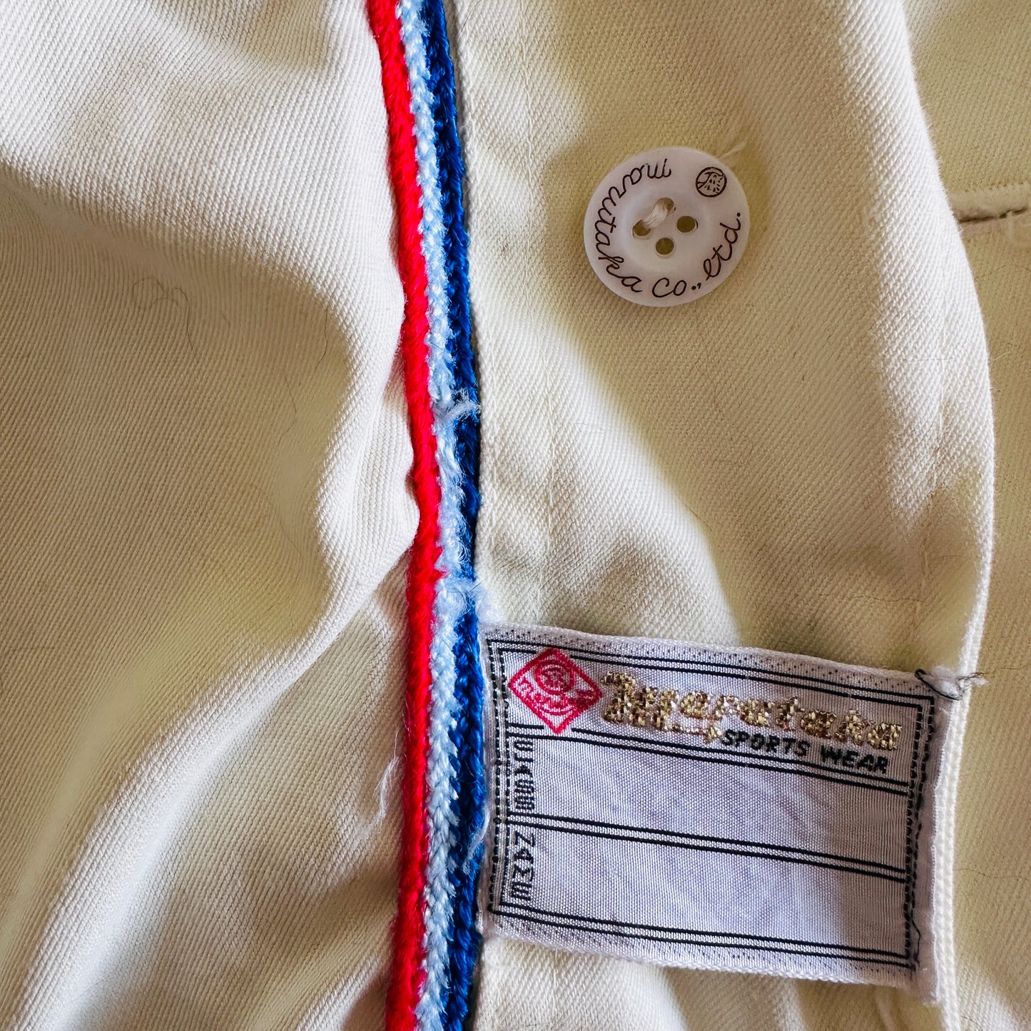 70S VINTAGE JAPANESE BASEBALL JERSEY TOP // SIZE MEDIUM