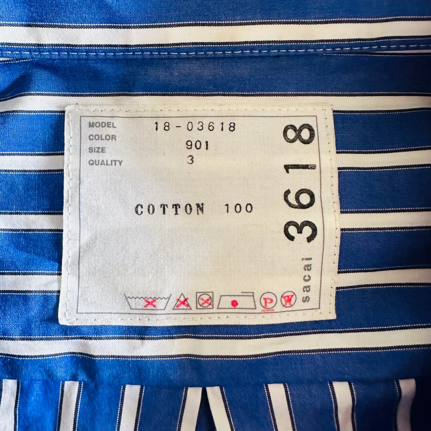 SACAI SHIRT DRESS // SIZE MEDIUM