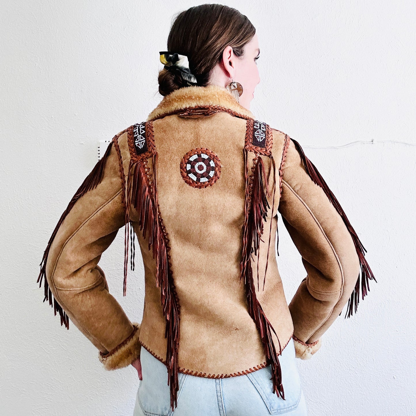60'S VINTAGE ARTURO SHEEPSKIN JACKET // SIZE SMALL