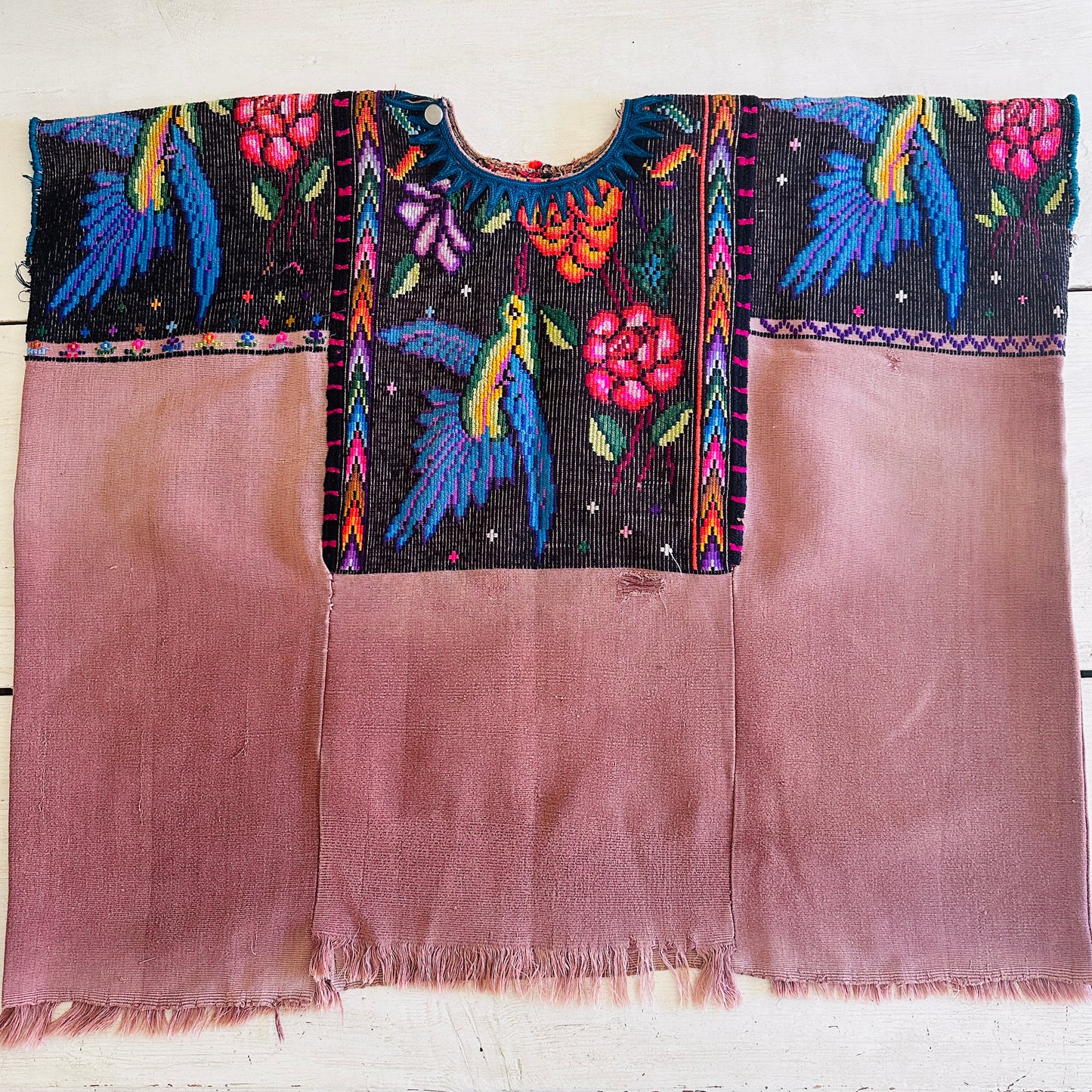 VINTAGE OAXACAN HUIPIL BLOUSE // SIZE SMALL