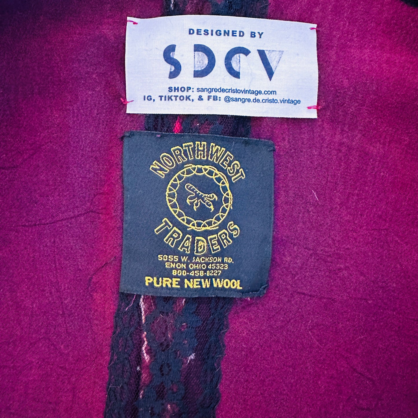 SDCV ORIGINAL NATIVE AMERICAN WOOL JACKET // SIZE SMALL