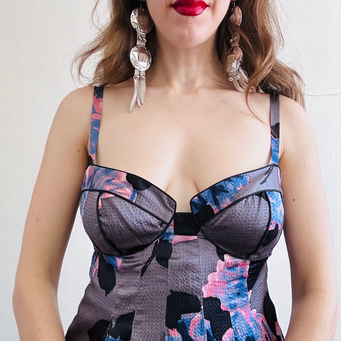 REBECCA TAYLOR FLORAL SILK DRESS // SIZE MEDIUM