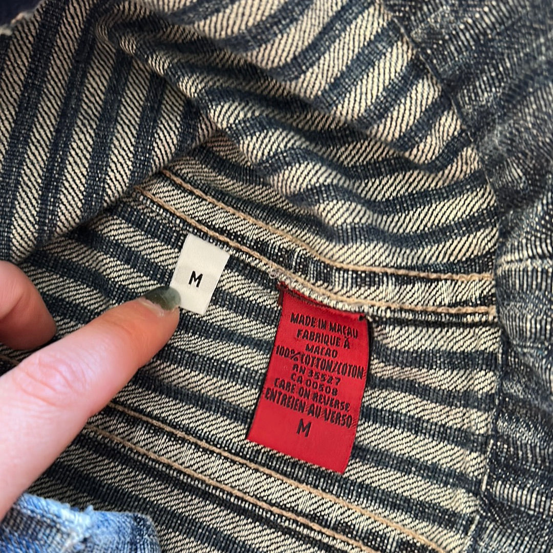 90'S VINTAGE GIRBAUD JEAN JACKET // SIZE SMALL