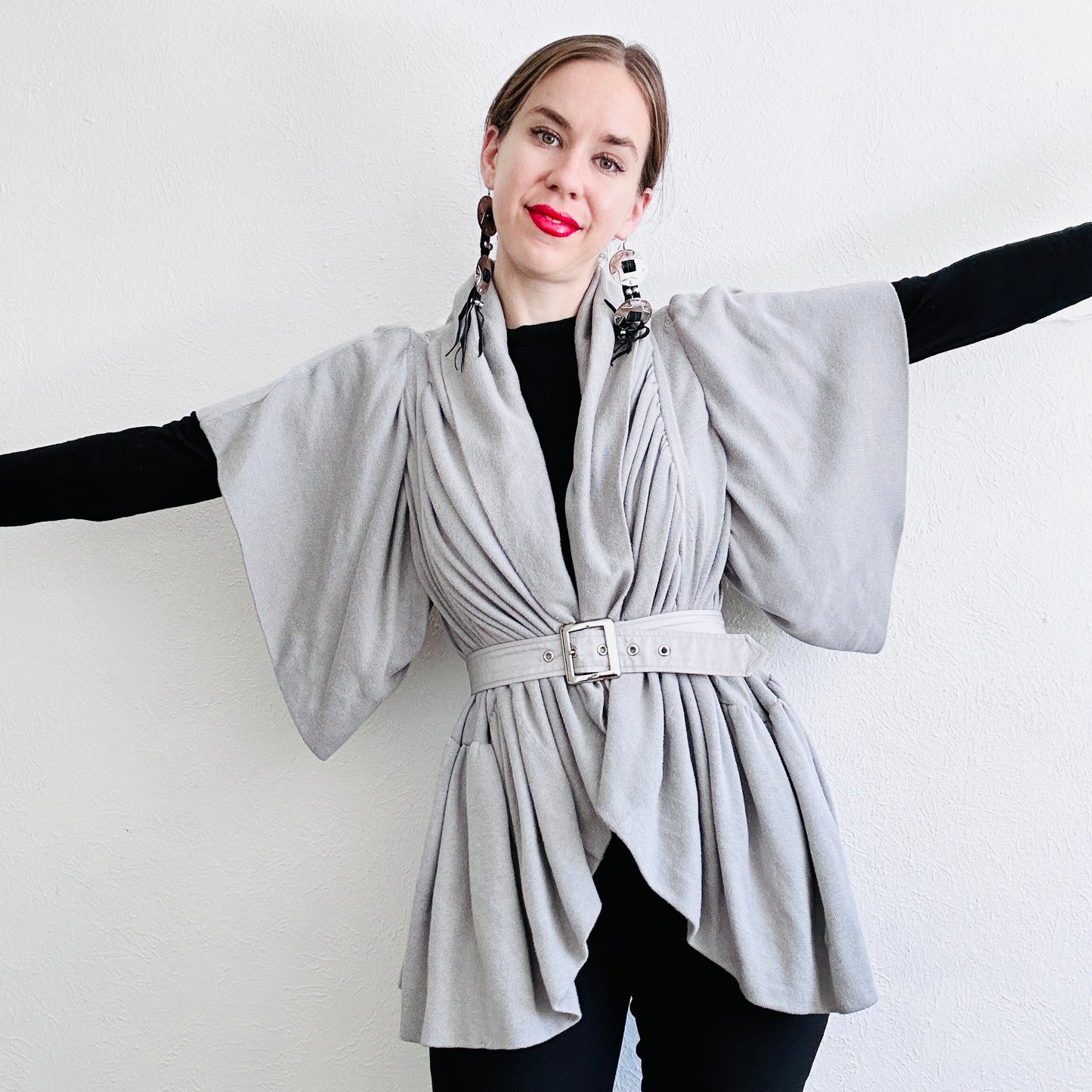 SACAI RUFFLE SWEATER // SIZE SMALL