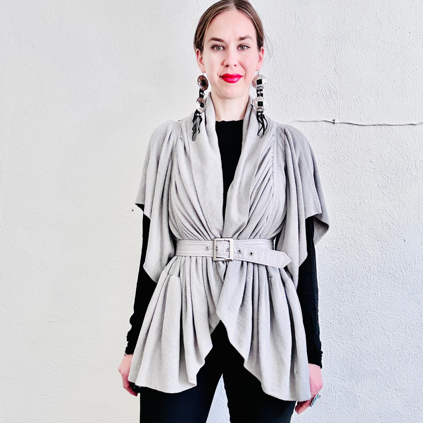 SACAI RUFFLE SWEATER // SIZE SMALL