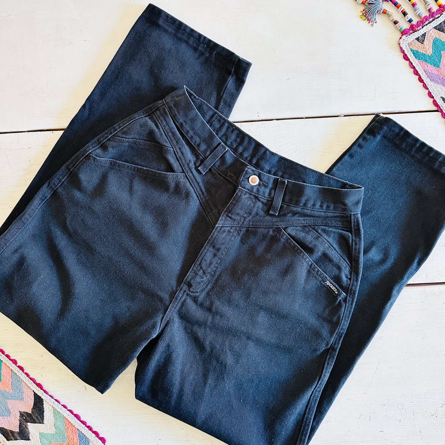 90’S VINTAGE ROCKIES BLACK JEANS // WAIST SIZE 29