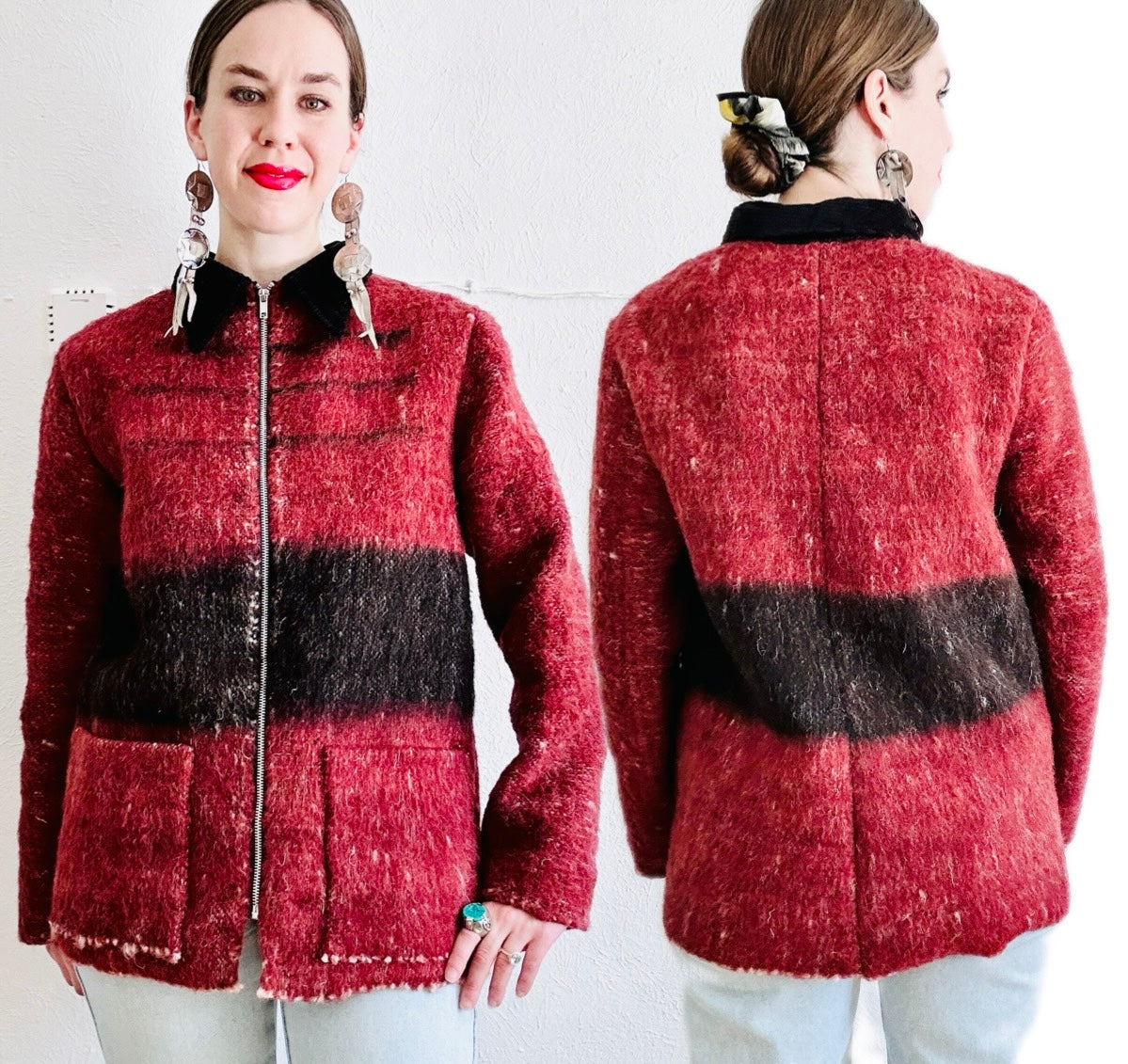 SDCV ORIGINAL NATIVE AMERICAN WOOL JACKET // SIZE SMALL