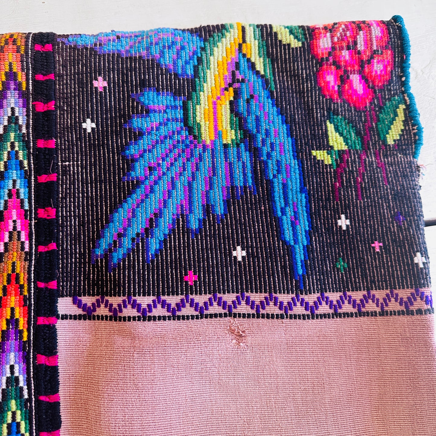 VINTAGE OAXACAN HUIPIL BLOUSE // SIZE SMALL