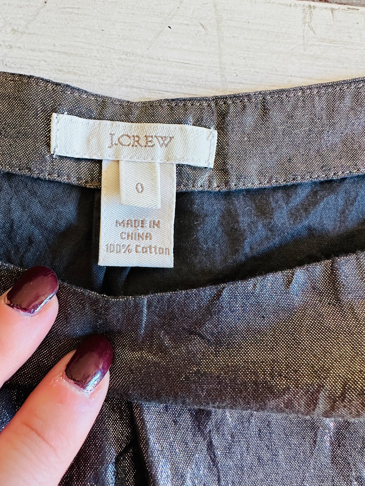 J CREW LAMÉ METALLIC CAMISOLE // SIZE SMALL