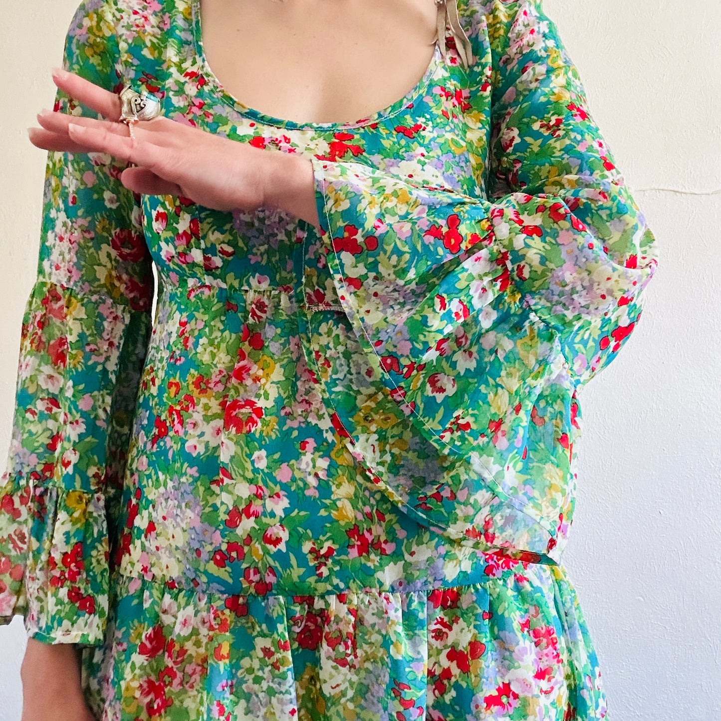 VINTAGE PSYCHEDELIC MINI DRESS // SIZE SMALL