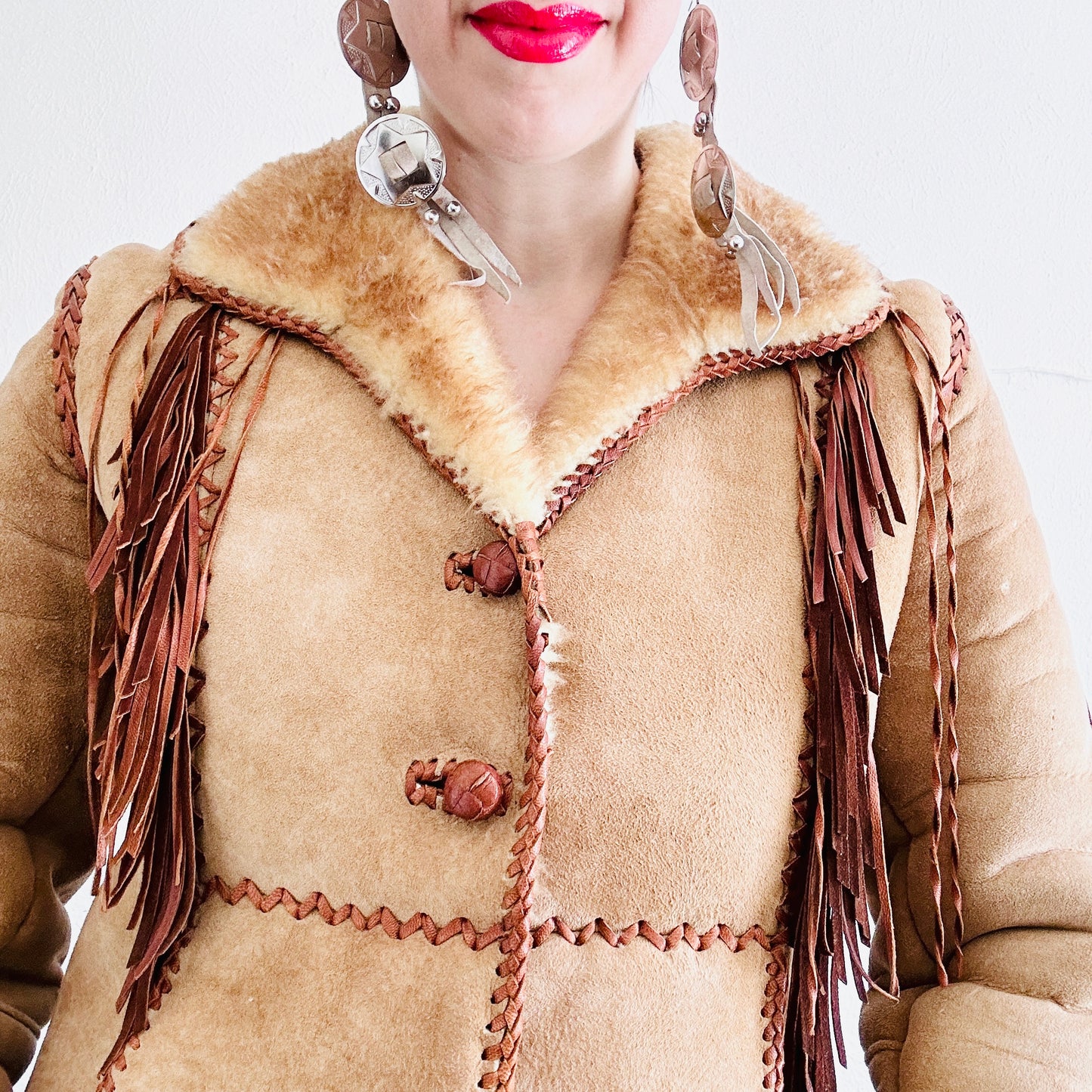 60'S VINTAGE ARTURO SHEEPSKIN JACKET // SIZE SMALL