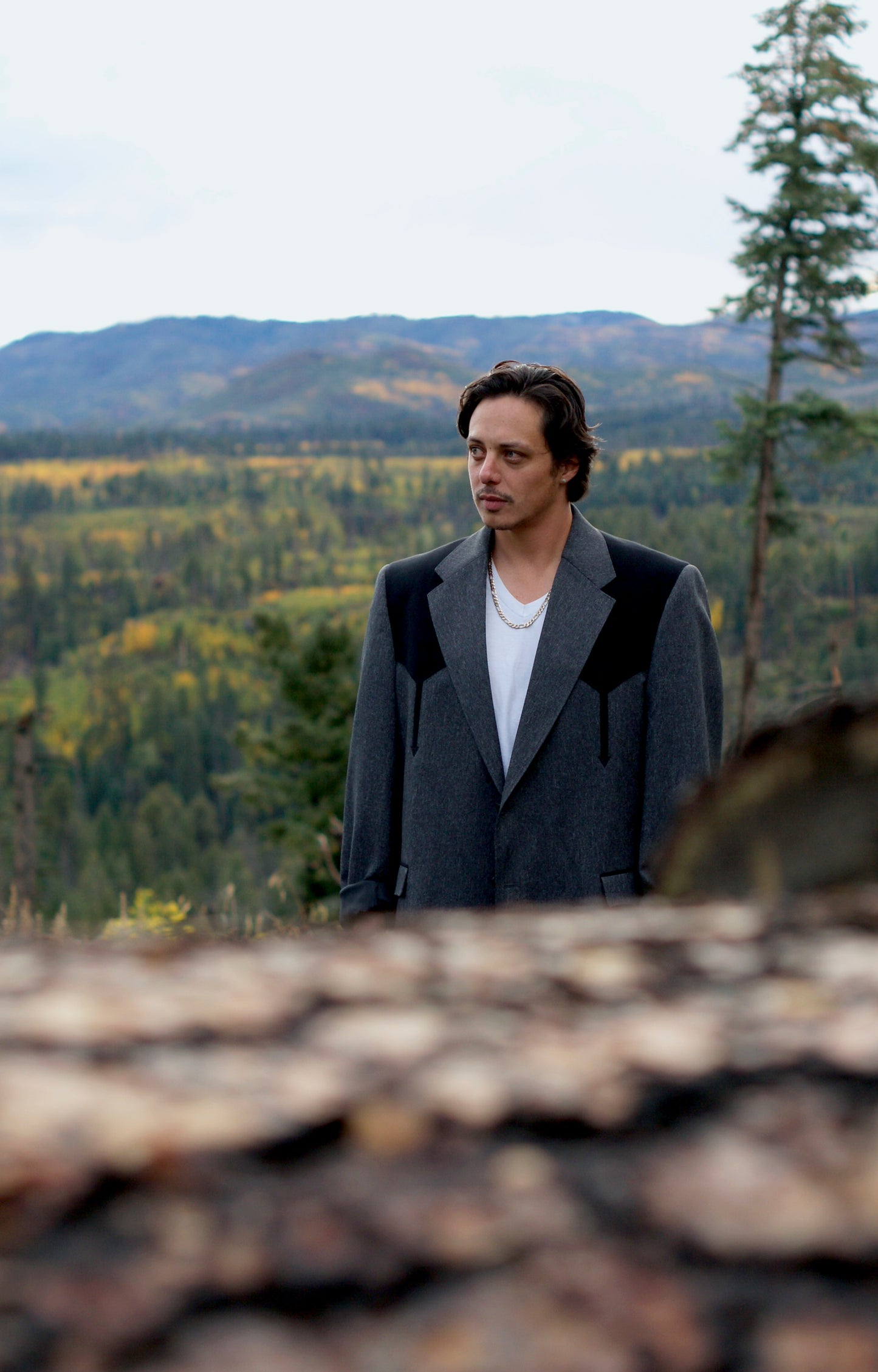 90'S VINTAGE COLOR BLOCK WESTERN BLAZER // SIZE 48L