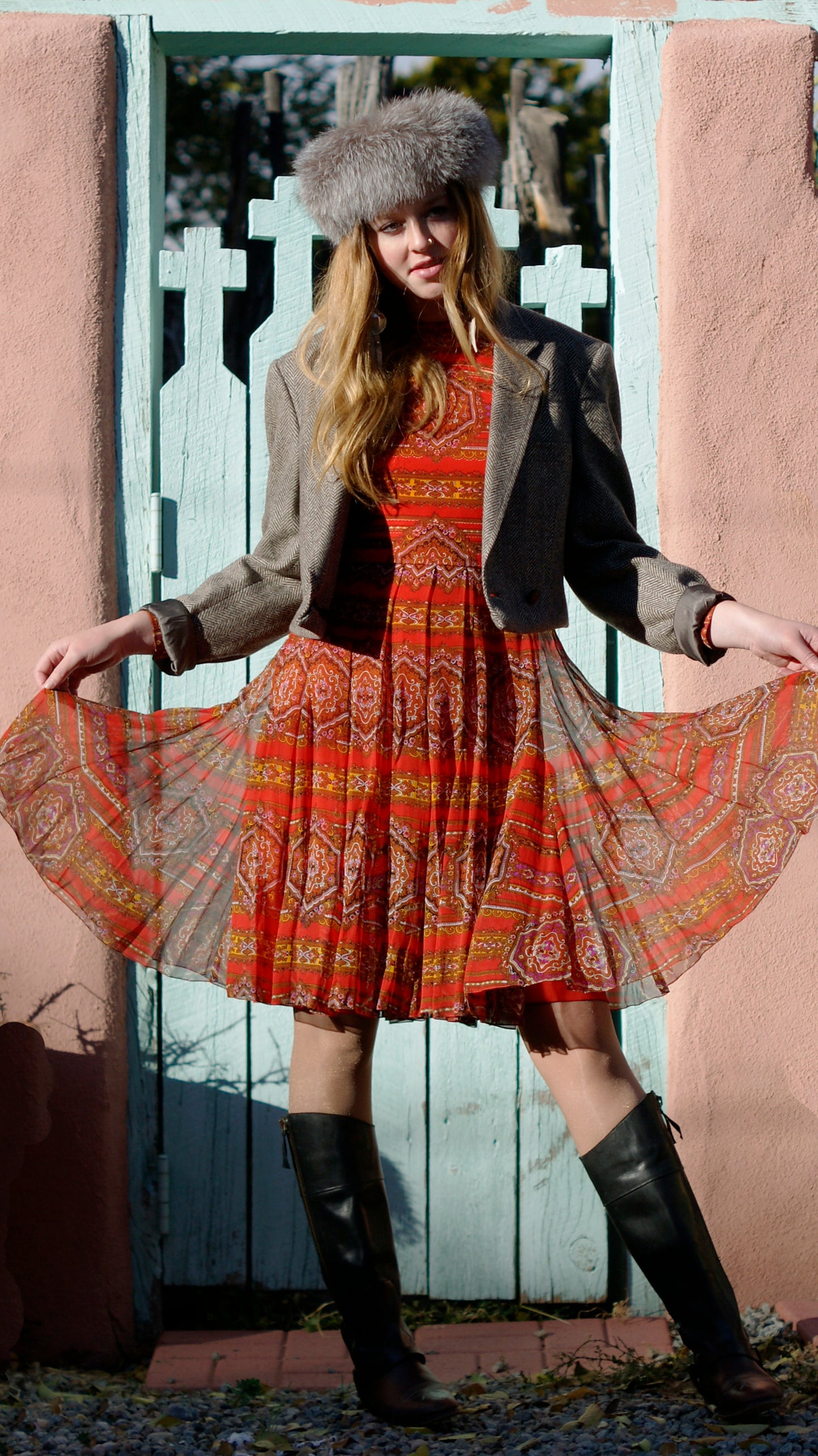 60's VINTAGE JEAN LOUIS DRESS // SIZE MEDIUM