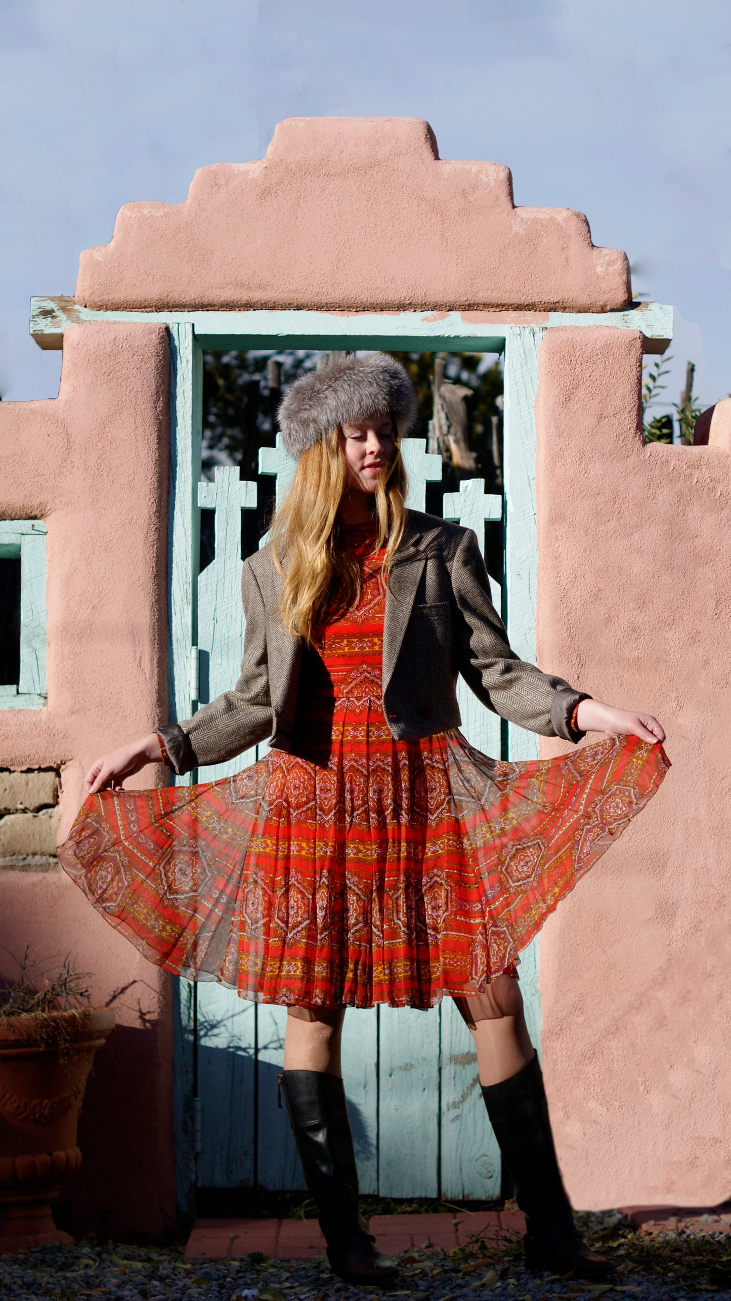 60's VINTAGE JEAN LOUIS DRESS // SIZE MEDIUM