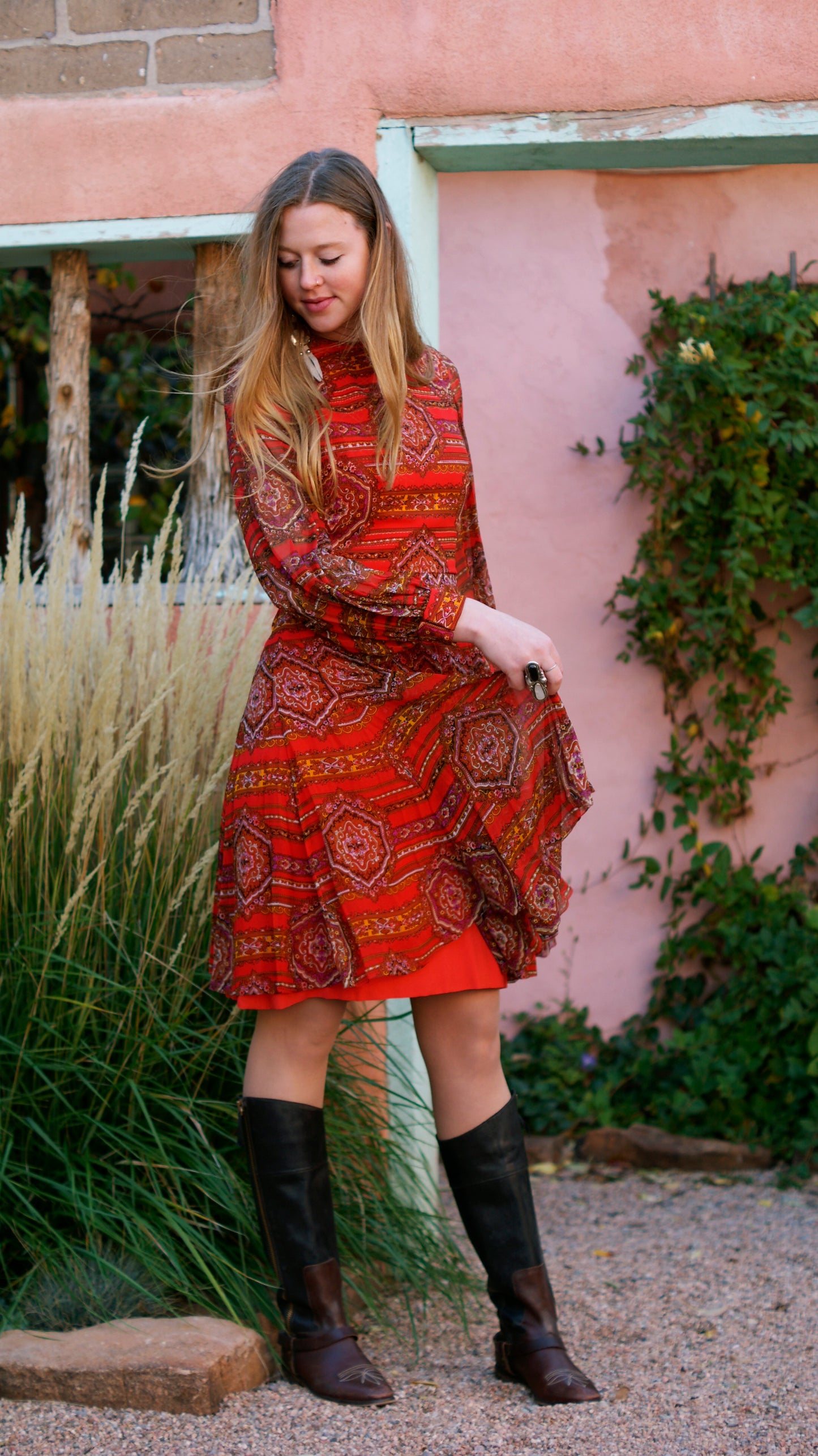 60's VINTAGE JEAN LOUIS DRESS // SIZE MEDIUM