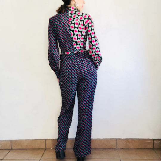 DVF SILK GEOMETRIC SET // SIZE MEDIUM