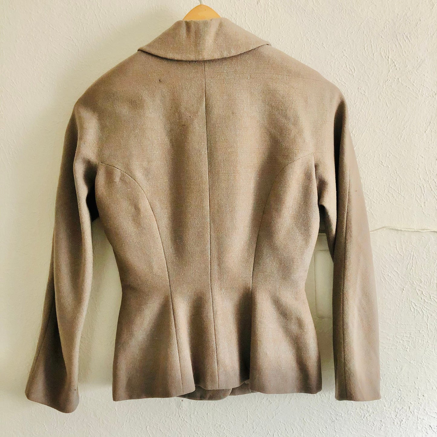 50'S VINTAGE IRIDESCENT WOOL & SILK JACKET // SIZE SMALL
