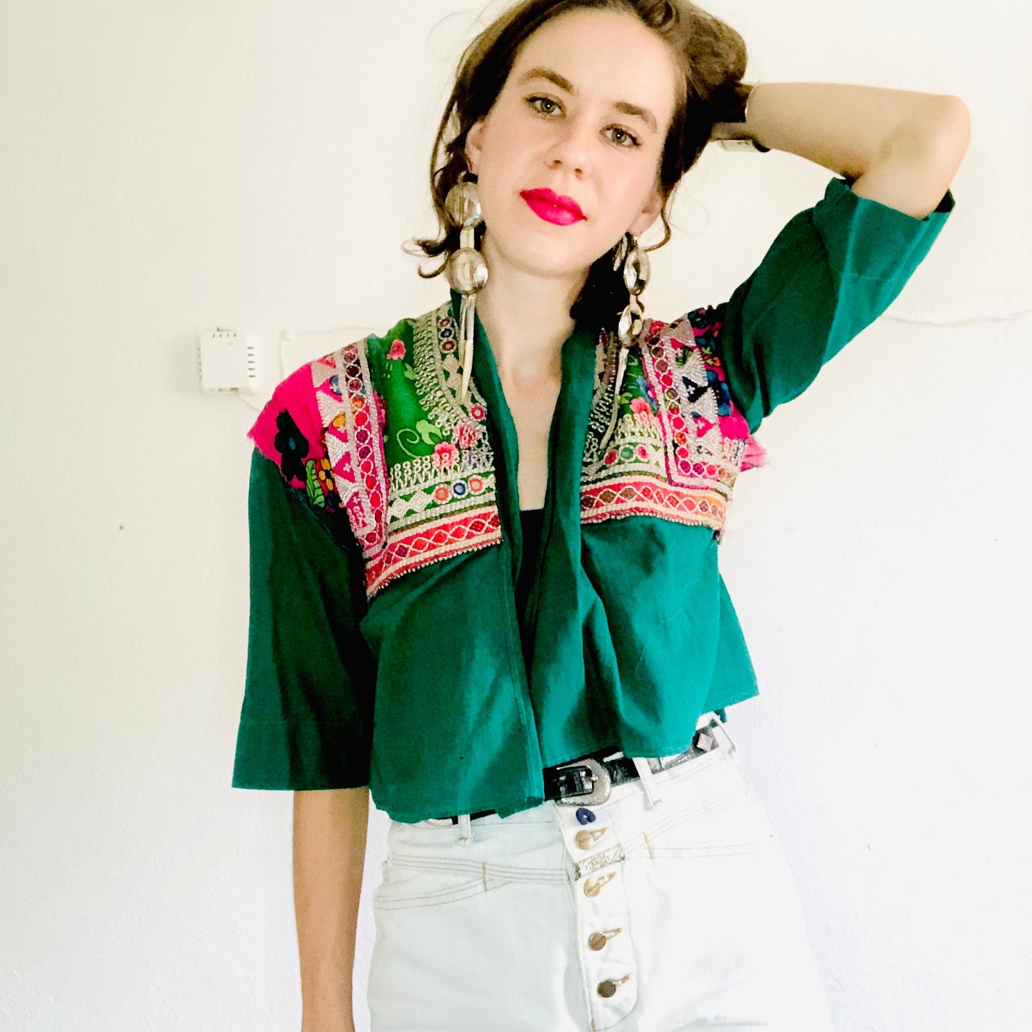 SDCV ORIGINAL AFGHAN CROPPED JACKET // SIZE XSMALL