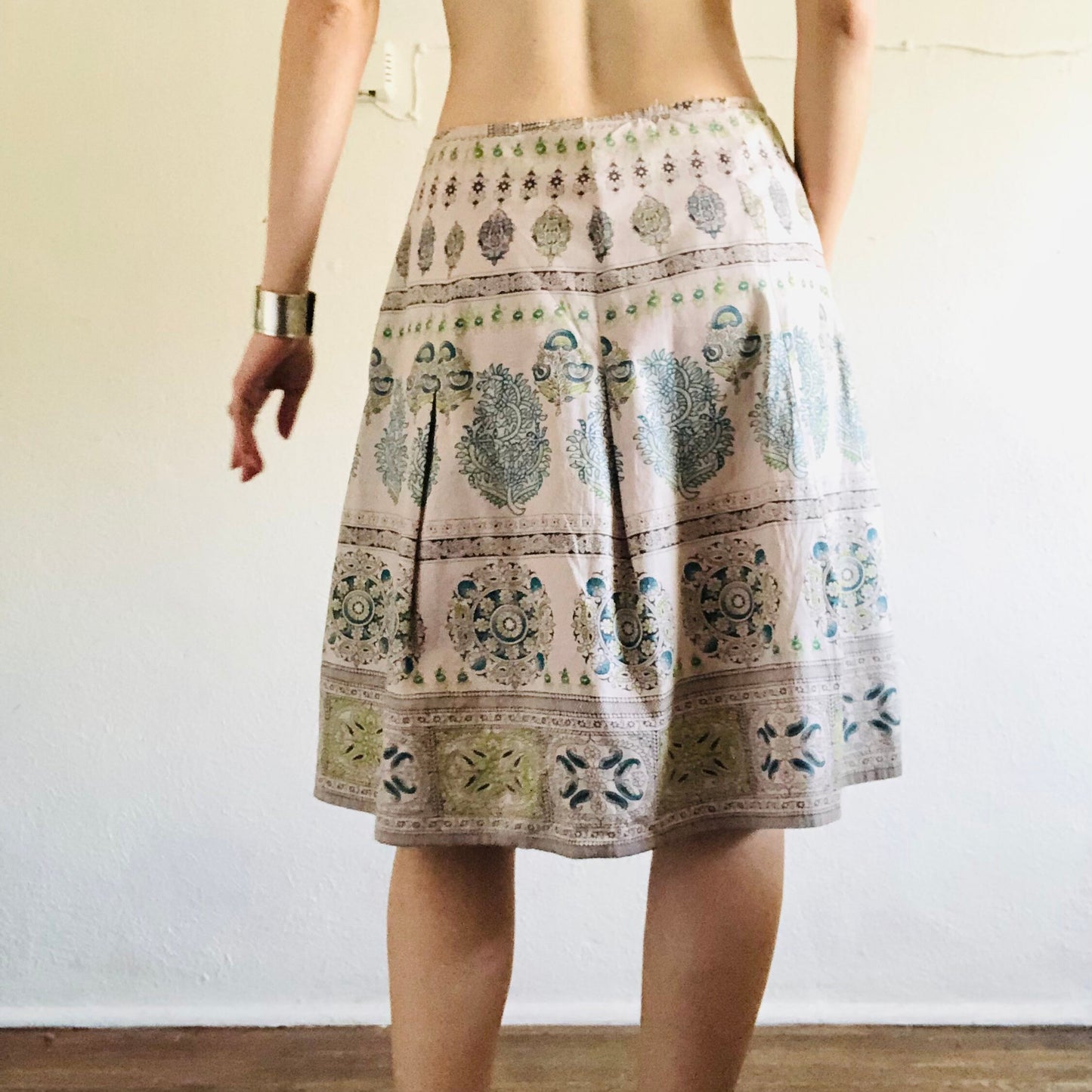 Y2K VINTAGE PAISLEY SKIRT // SIZE SMALL