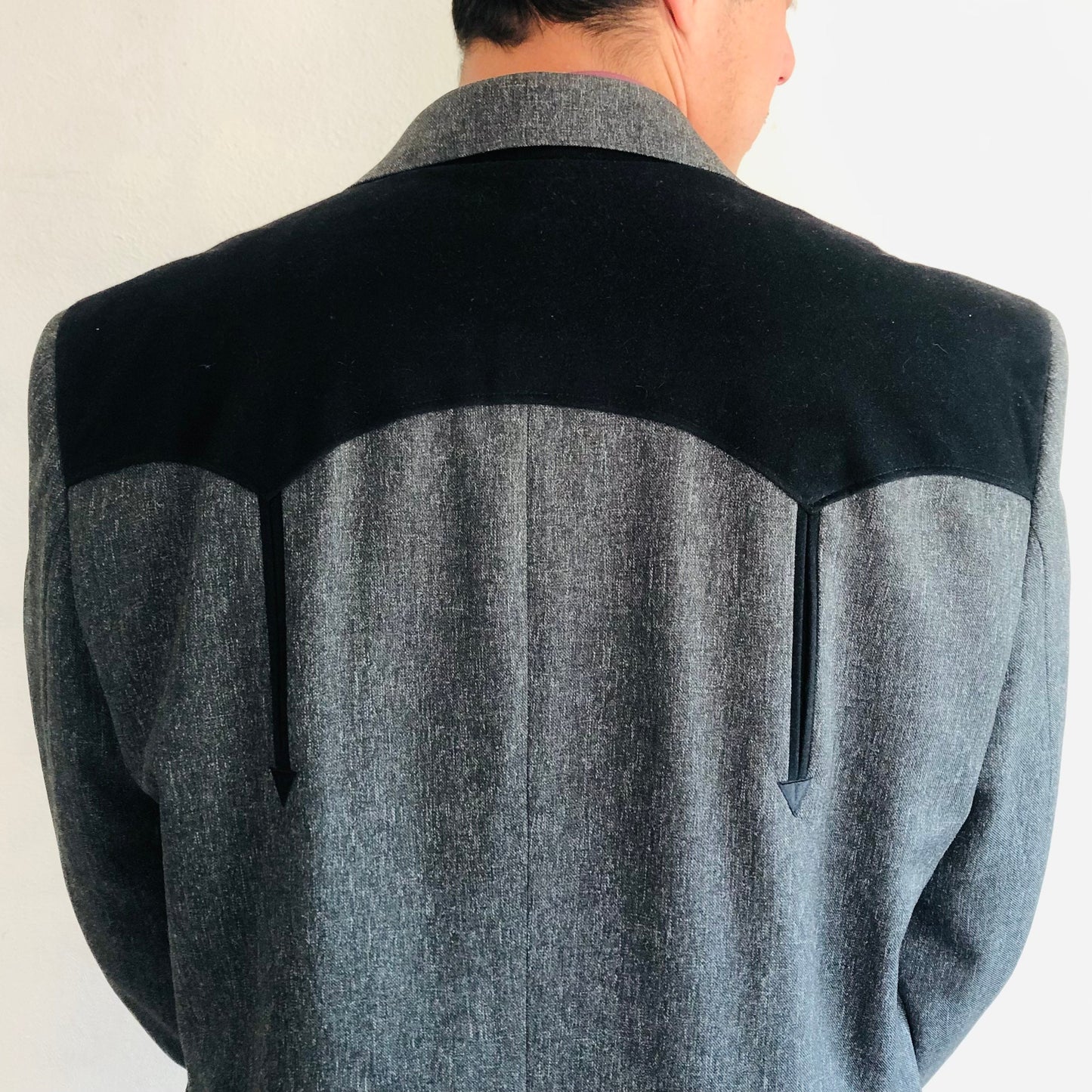 90'S VINTAGE COLOR BLOCK WESTERN BLAZER // SIZE 48L