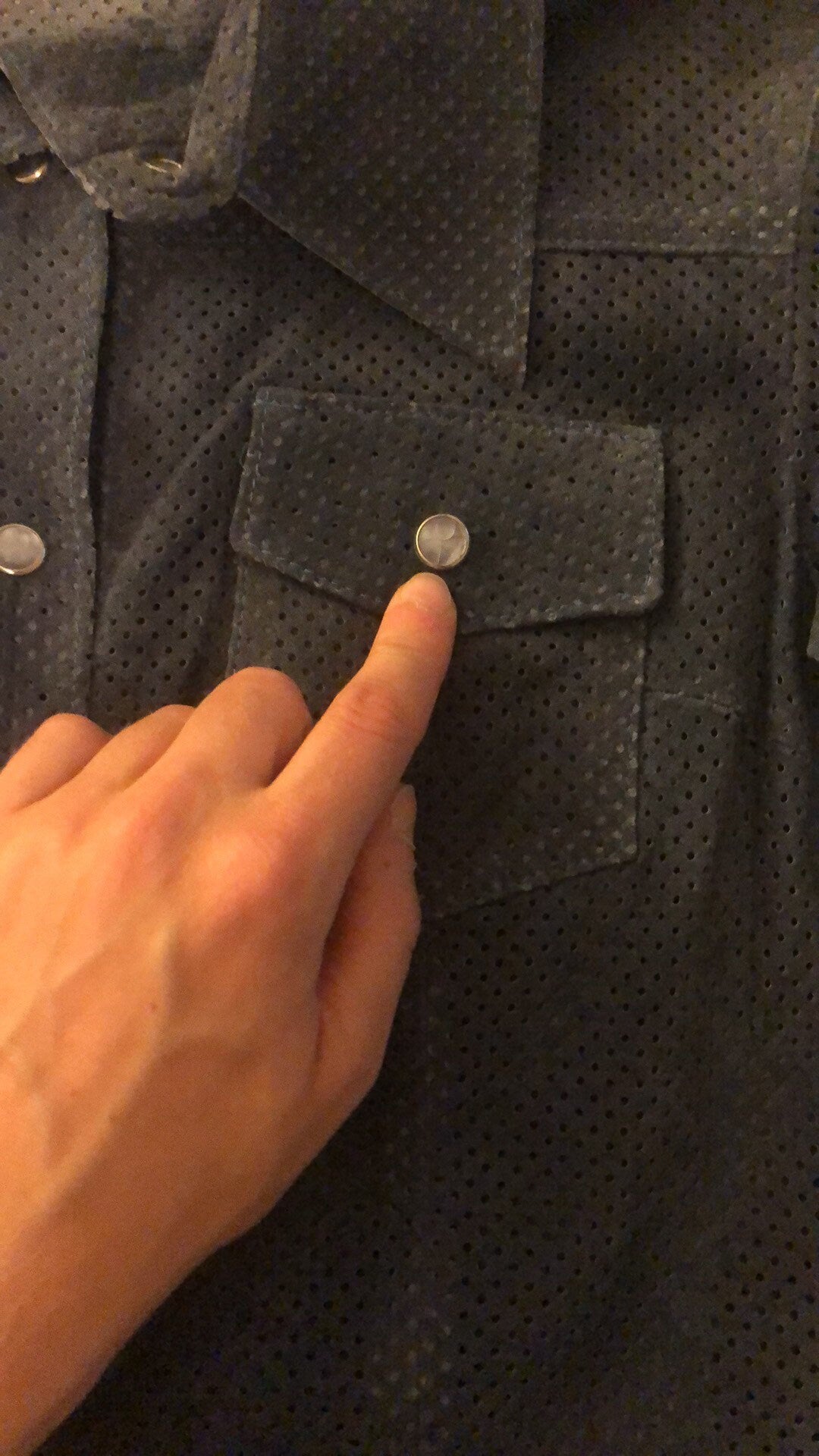 90'S VINTAGE LEATHER MESH WESTERN JACKET // SIZE XSMALL