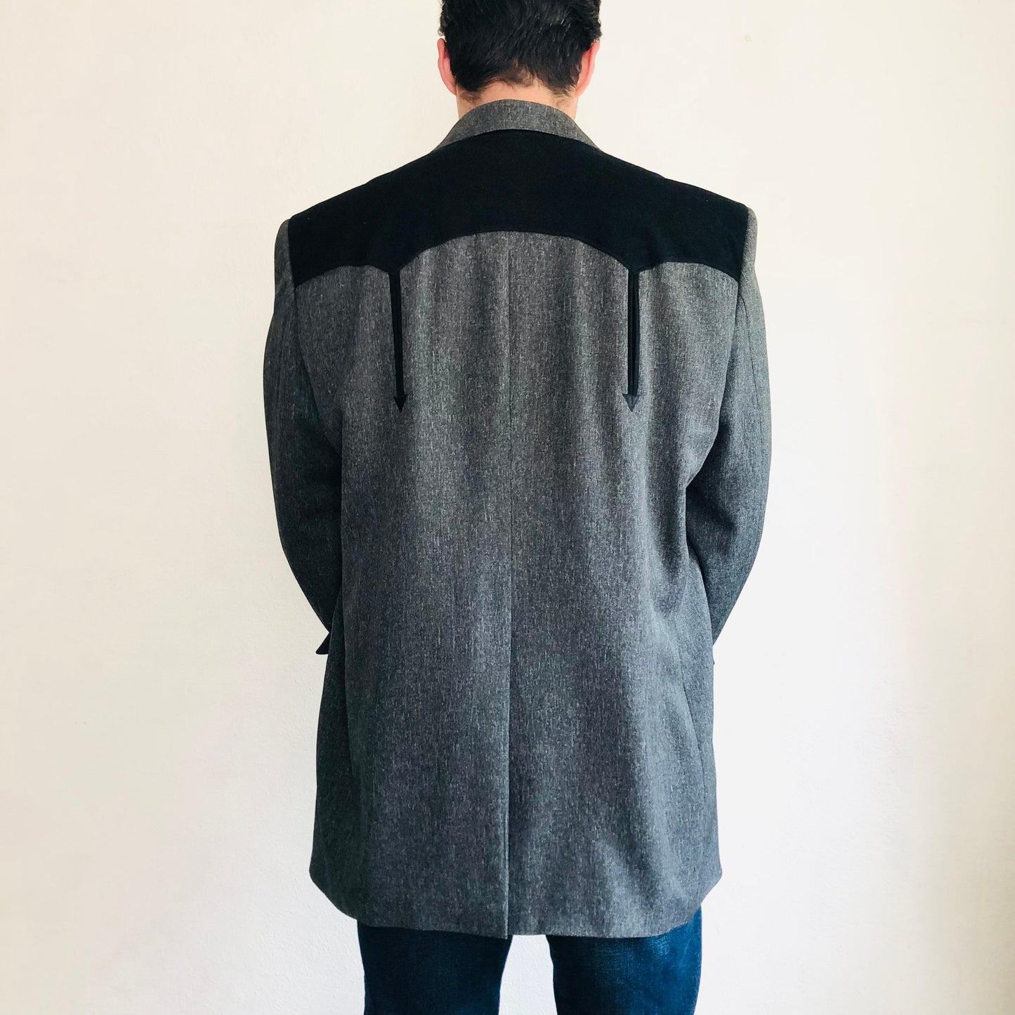 90'S VINTAGE COLOR BLOCK WESTERN BLAZER // SIZE 48L