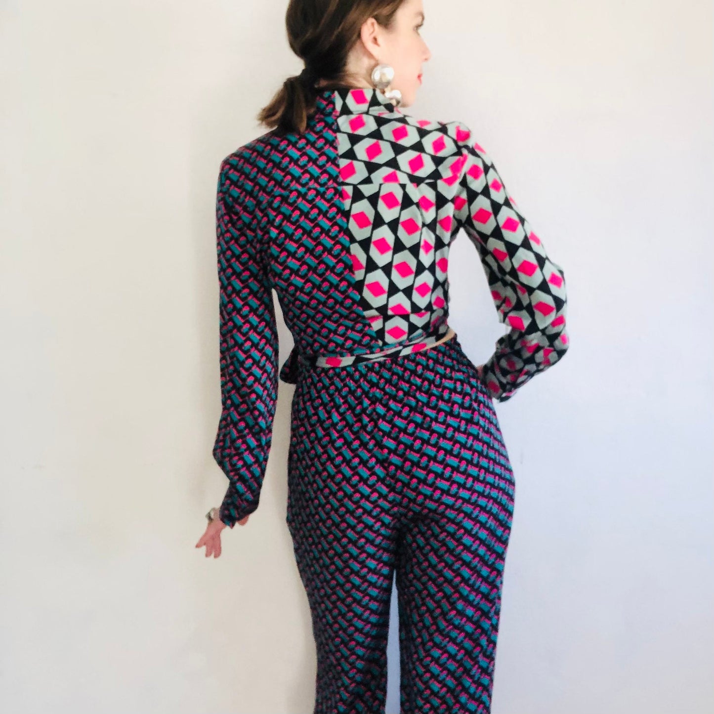 DVF SILK GEOMETRIC SET // SIZE MEDIUM