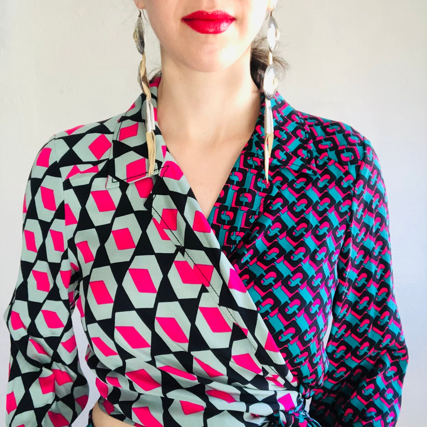 DVF SILK GEOMETRIC SET // SIZE MEDIUM