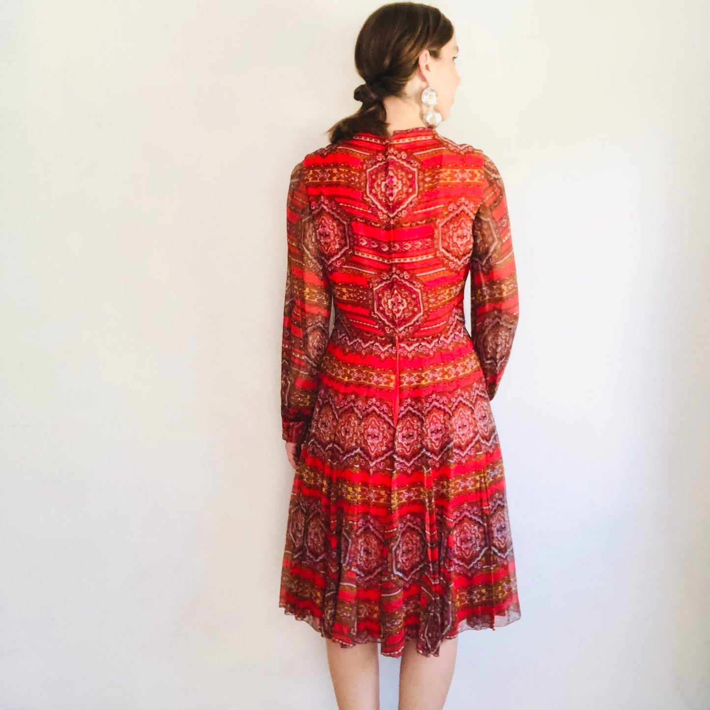 60's VINTAGE JEAN LOUIS DRESS // SIZE MEDIUM