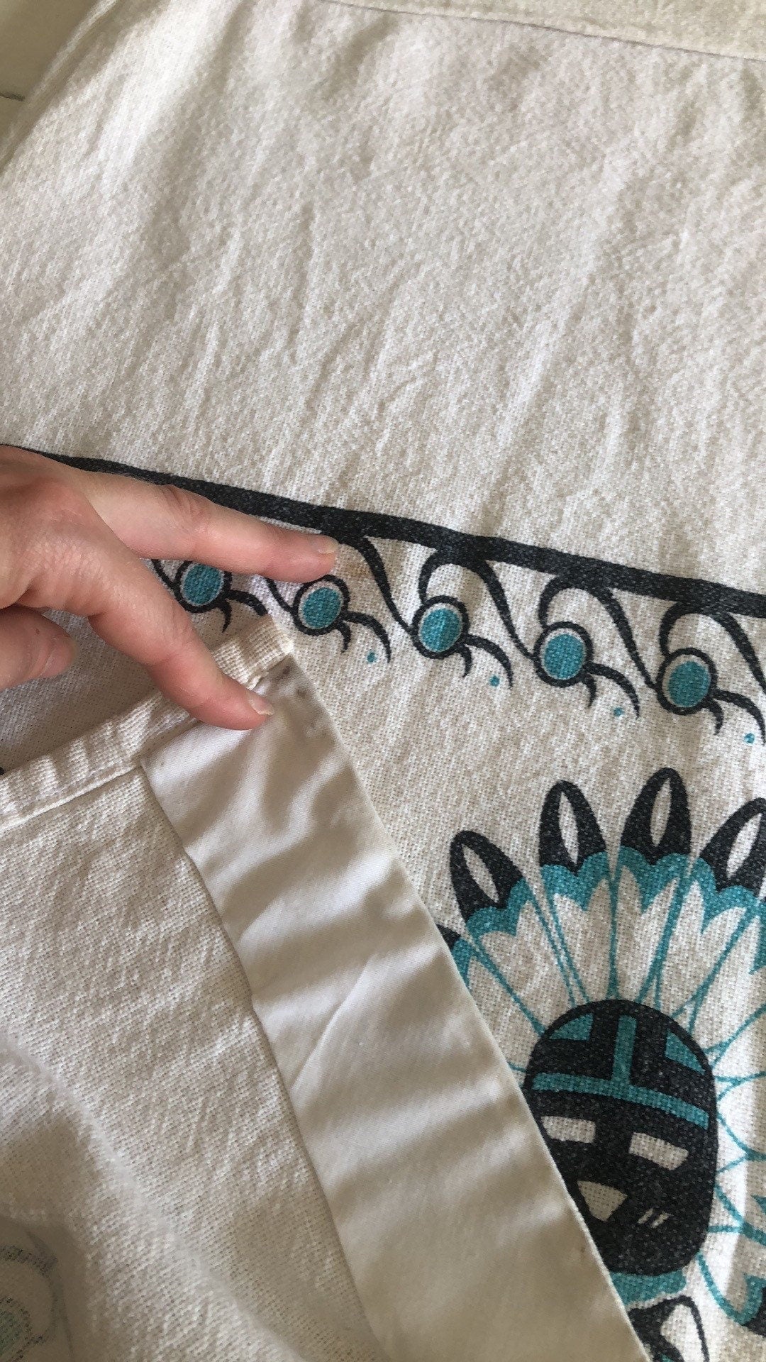VINTAGE HOPI KACHINA MIDI SKIRT // SIZE MEDIUM