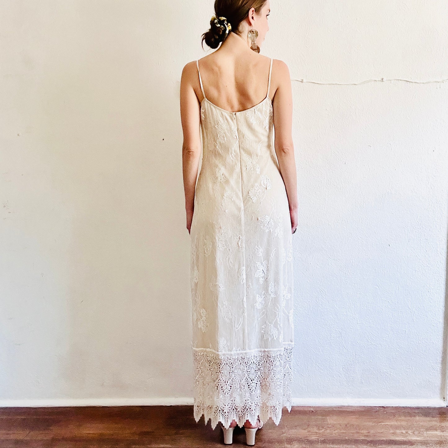 90'S VINTAGE SUE WONG WEDDING DRESS SET // SIZE SMALL
