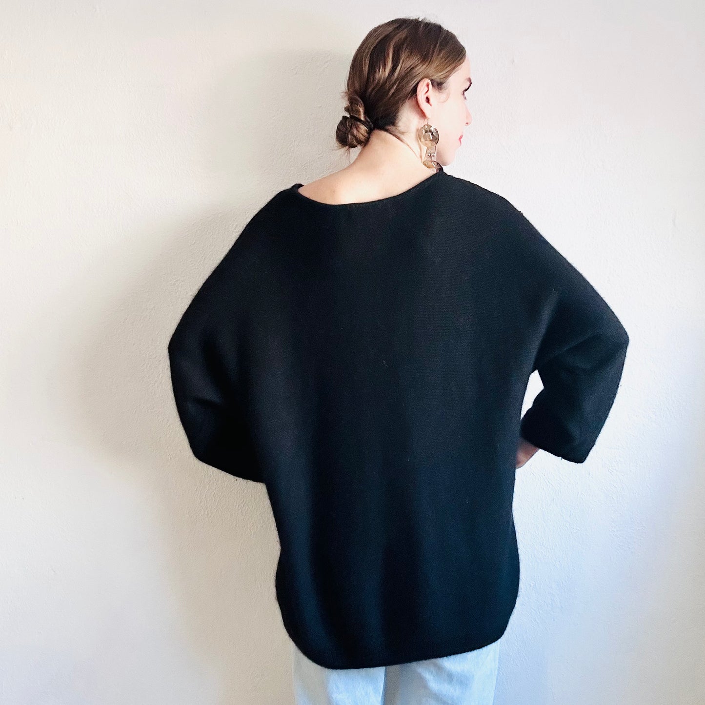 80's VINTAGE SEQUIN MOHAIR SWEATER // SIZE LARGE