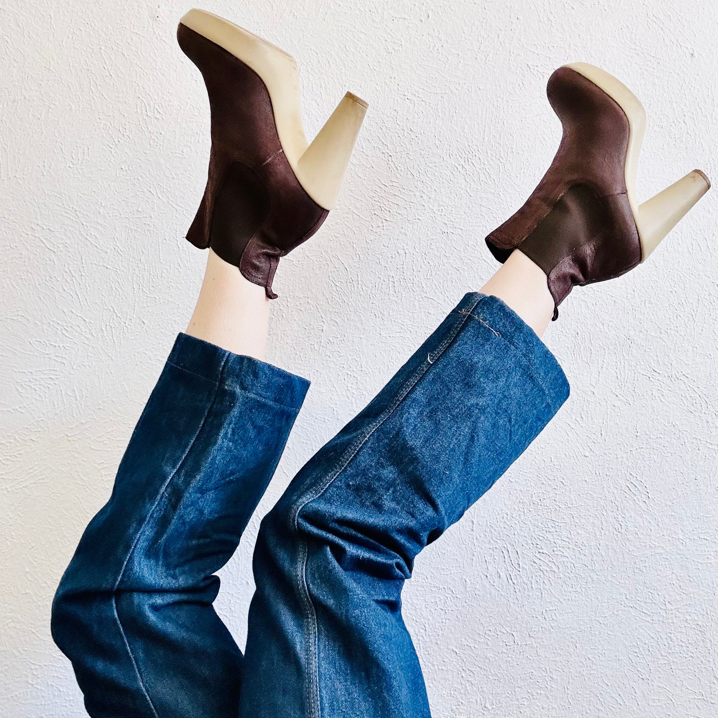 LANVIN LEATHER PLATFORM ANKLE BOOTS // SIZE 7.5