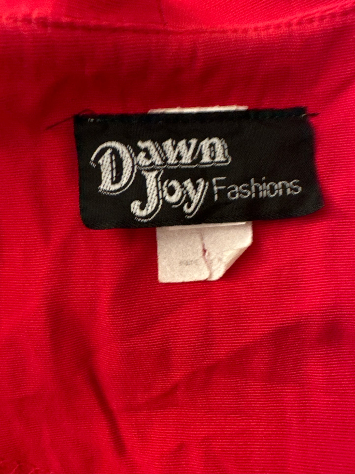 80'S VINTAGE RED BUTTON DOWN DRESS // SIZE SMALL