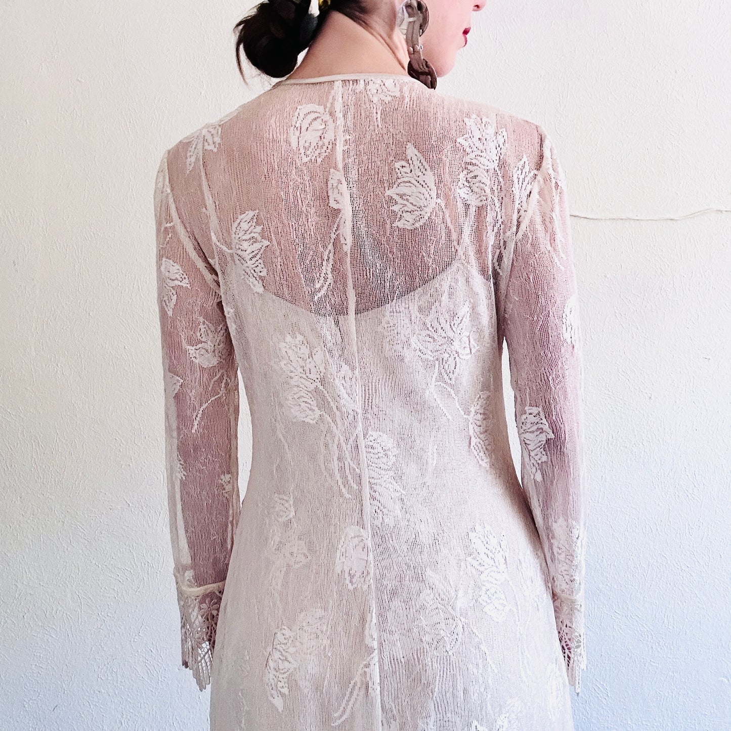 90'S VINTAGE SUE WONG WEDDING DRESS SET // SIZE SMALL
