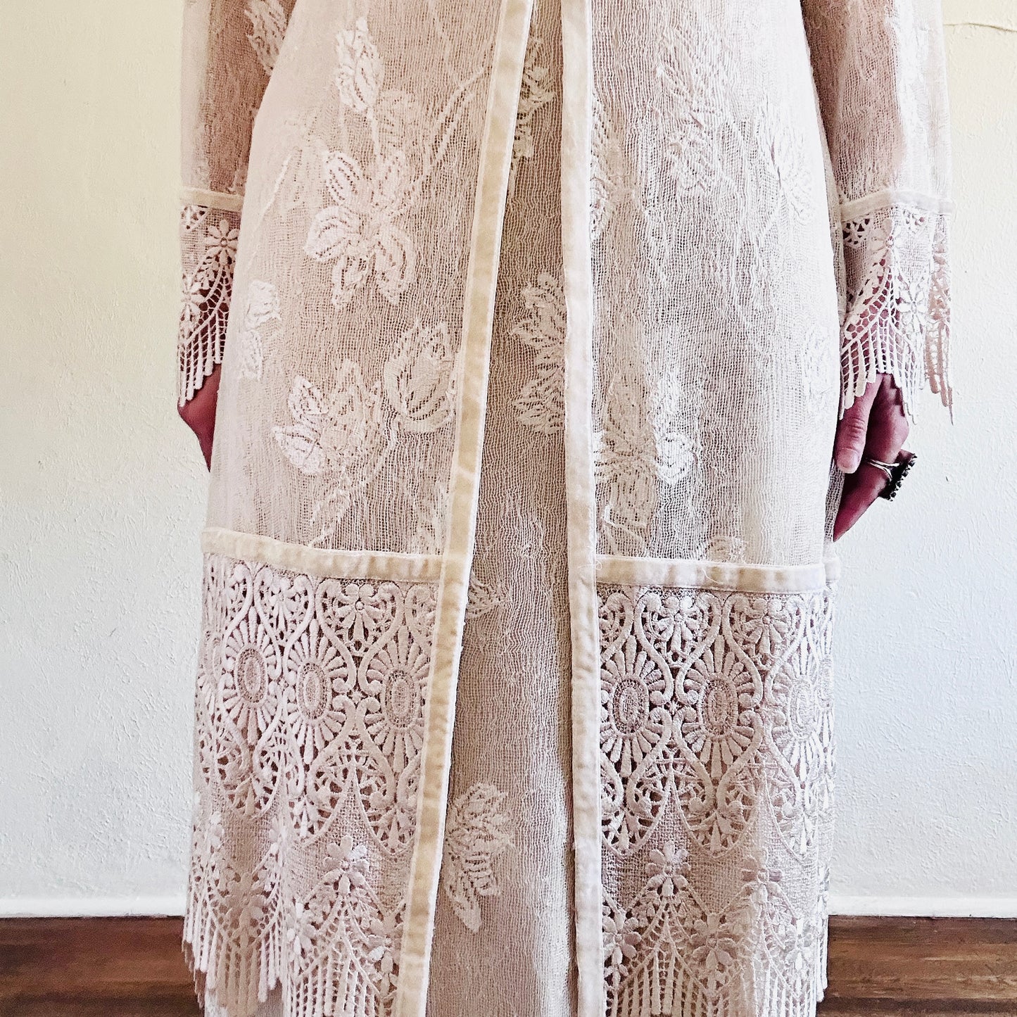 90'S VINTAGE SUE WONG WEDDING DRESS SET // SIZE SMALL