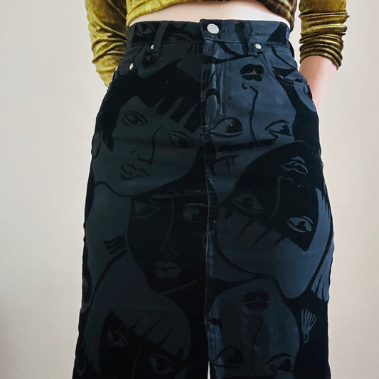 80’S VINTAGE MINI SKIRT // SIZE SMALL