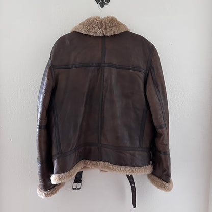 VINTAGE MENS SHEARLING JACKET // SIZE LARGE