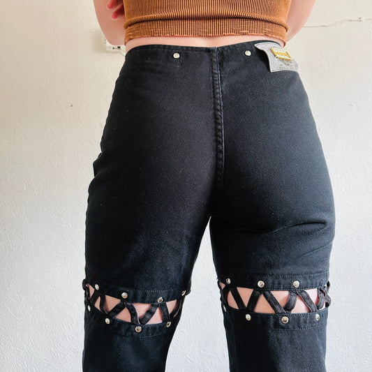 90'S VINTAGE LAWMAN PEEKABOO JEANS // WAIST SIZE 28