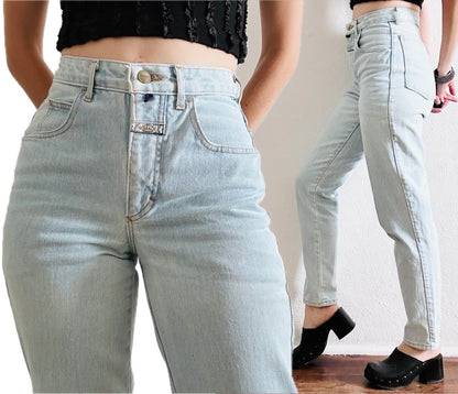 80'S VINTAGE GIRBAUD WHITE TAG JEANS // WAIST SIZE 27