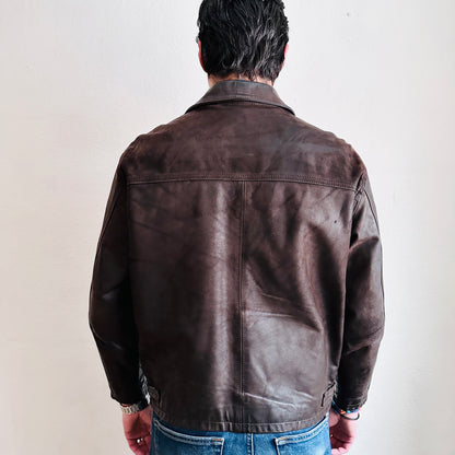 70'S VINTAGE ARTURO LEATHER JACKET // SIZE LARGE