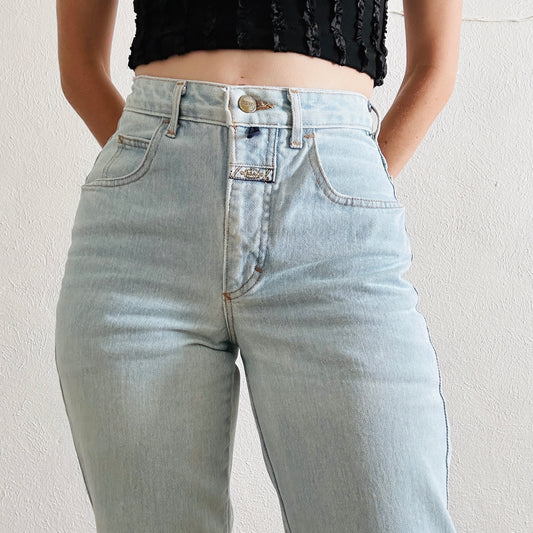 80'S VINTAGE GIRBAUD WHITE TAG JEANS // WAIST SIZE 26