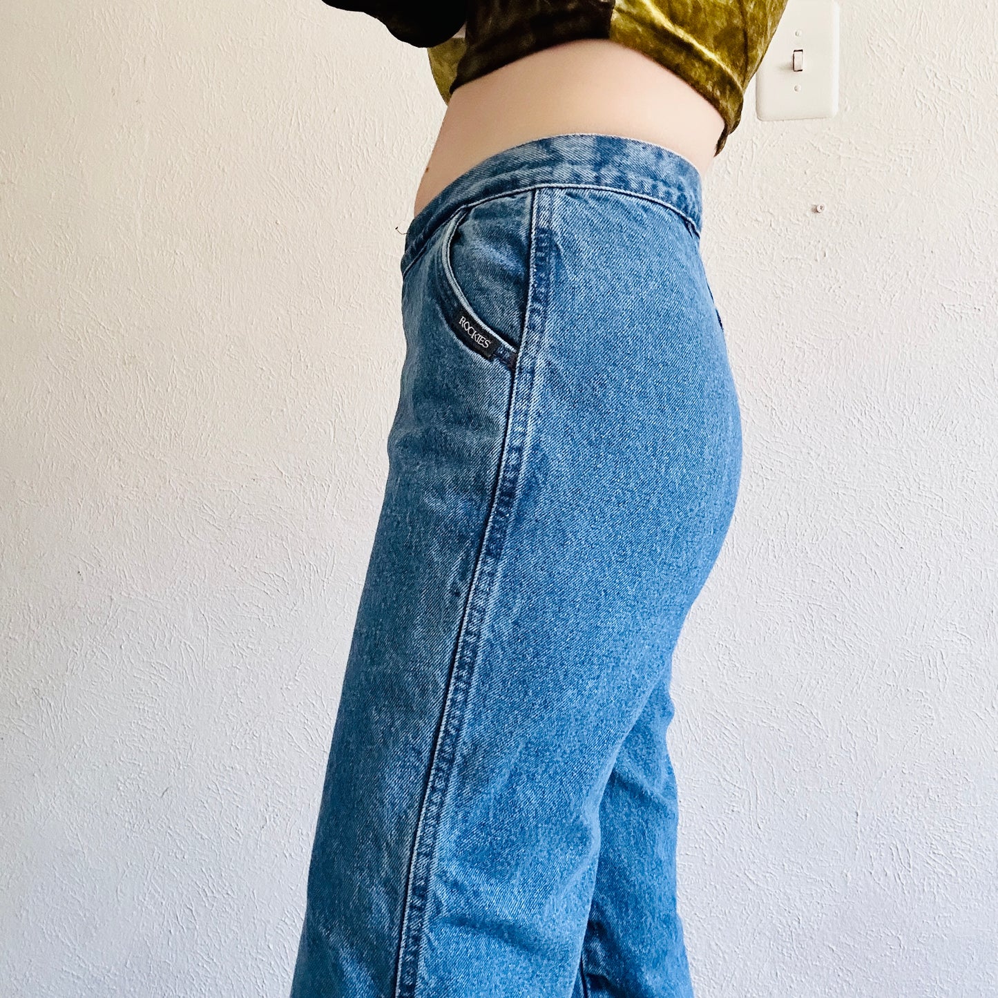 80'S VINTAGE ROCKIES WESTERN BAREBACK JEANS // WAIST SIZE 25