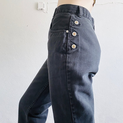 90'S VINTAGE LAWMAN STUDDED WESTERN JEANS // WAIST SIZE 28